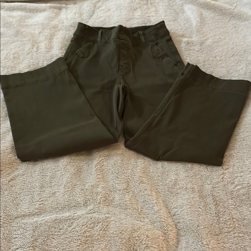 Spanx Green Cropped Ankle Jeans